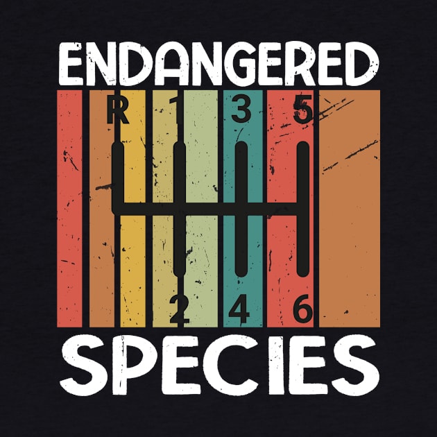 Endangered Species Manual Gearbox Stick Shift 6 Speed , retro by KRMOSH